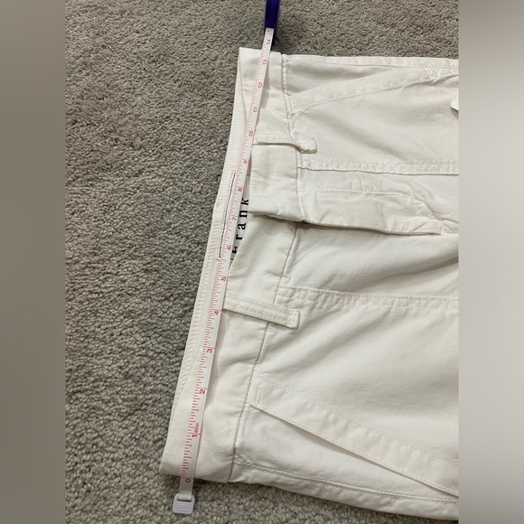 NWT FRANK & EILEEN BLACKSTONE CHALK CROP UTILITY PANTS WOMEN'S SIZE 0 US $298 - Picture 11 of 12